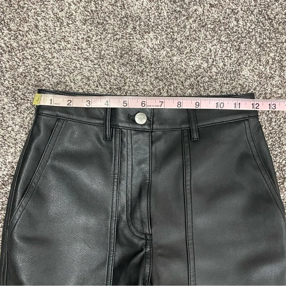 Aritzia Wilfred Free Lucy Black Vegan Leather Utility‎ Pant Size 00